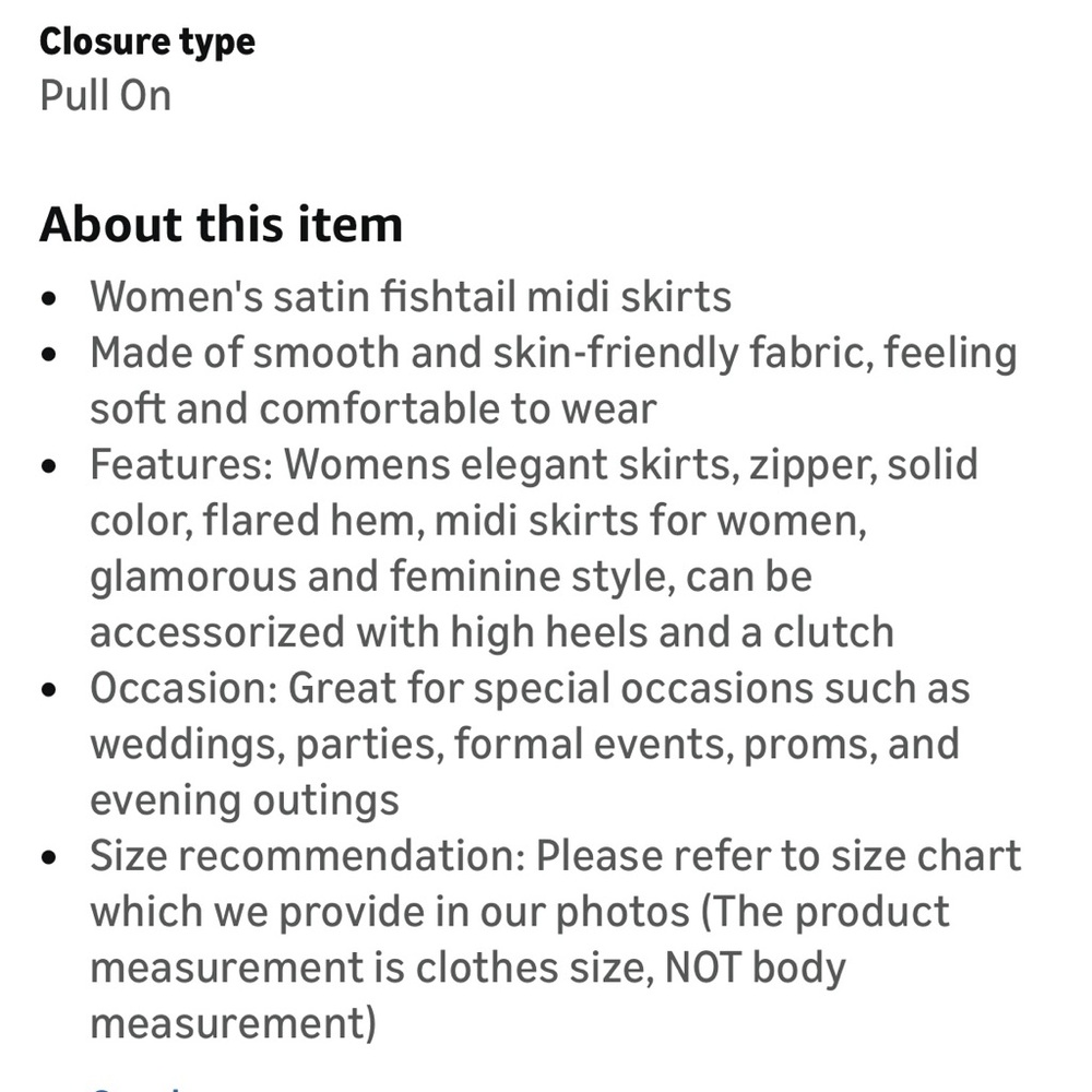 Elegant Satin Tan Midi Skirt - Picture 8 of 8